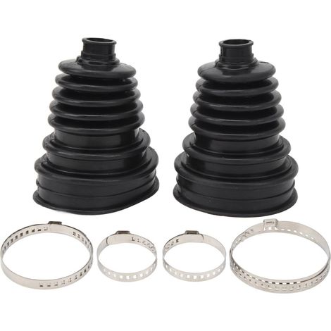 2 soufflets de cardan universels, en silicone, haute flexibilité, pour rotule et biellette de direction (1/5)