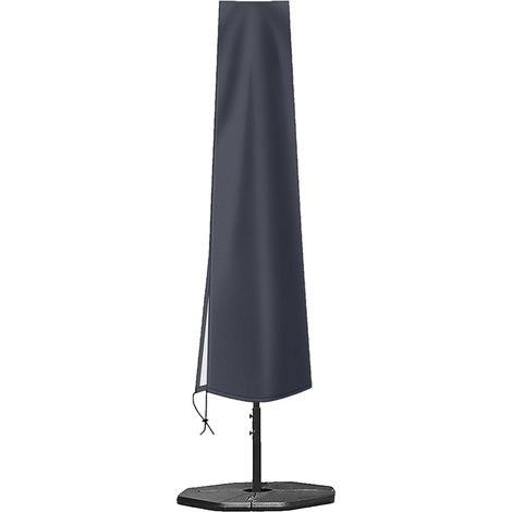 190 x 50 x 30 cm - Housse de parasol - Tissu Oxford 210D - Imperméable - Accessoires de jardin - Housse pour mobilier de jardin - Protection anti-poussière - Fermeture éclair - Pour parasols de 2,7 à (1/5)