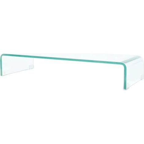 Pratico mobile porta TV/buffet di design per monitor da 80 cm vetro trasparente 2502221