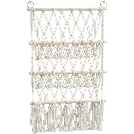 Rangement de jouets en peluche, organisateur suspendu pour chambre d'enfant, hamac, corde en coton tissée à la main, organisateur suspendu pour chambre d'enfant, salle de jeux (1/4)