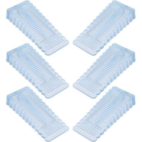 Cale Porte Caoutchouc Souple - Transparent - Demi-cercle - Réglable en Hauteur - Anti-dérapant et Anti-rayures (1/4)