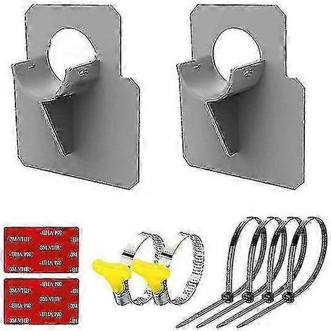 Support de tuyau de piscine, fixation par collier de serrage, pour tuyaux de 30 à 38 mm, compatible avec les piscines hors sol Intex. (1/5)