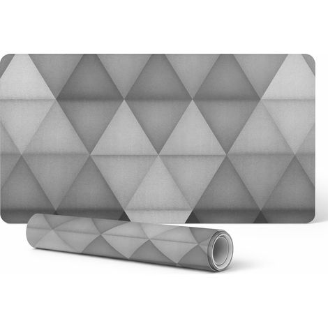 Schutzmatte aus Vinyl für Unternehmen und Büros, geometrische Dreiecke, 90 x 45 cm (1/5)