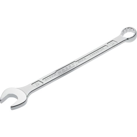 Hazet 600N-24 Chiave Combinata a Forchetta/Ad Anello, Argento, Apertura Chiave 24, Lunghezza 328 mm (1/5)