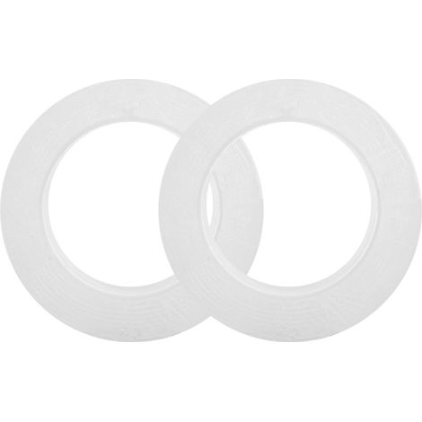 Lot adhésif double face réutilisable 2 pièces, ruban fixe sans couture lavable 2mmx30mmx3m (1/5)