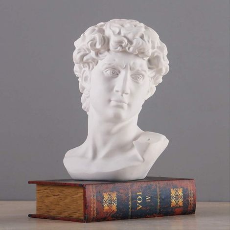Griechische Mythologie David-Büste Miniatur Europa Michelangelo