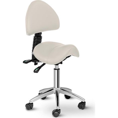 Taburete silla de montar con respaldo beige 140003498 (1/3)
