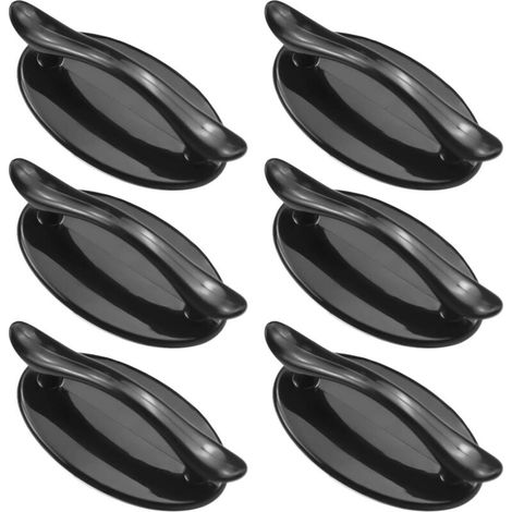 6 Pcs Poignée De Porte Auto-adhésive Fenêtre Poignée Autocollante Cabinet Tiroir Boutons Porte Poignée Instantanée En Pla (1/4)
