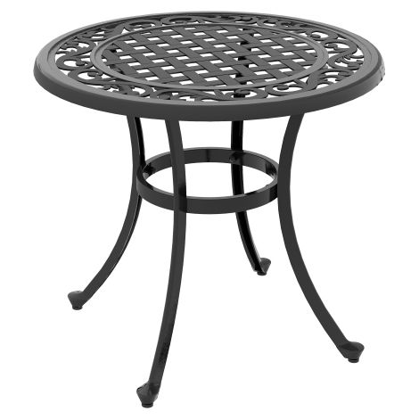 Table de jardin noire vintage 60 x 60 x 53 cm, table basse et table de balcon – 1 pièce, disponible sur place (1/5)