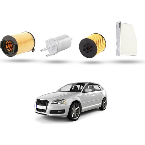 Kit Tagliando 4 filtri compatibile con Audi A3 II (8P1,8PA) 1.4 tfsi 92kw dal 2007 (1/5)