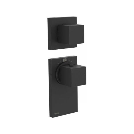 Thermostatique à encastrer Noir mat BLOCK SYSTEM - TRES 20625299NM (1/2)