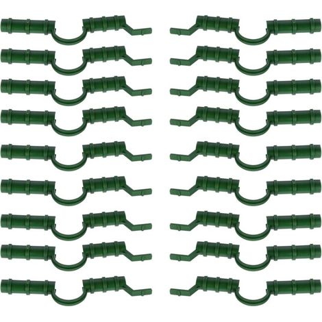 20-Piece Set of Greenhouse Clips for Securing Film and Netting to Plastic Rods - Strong and Easy-to-Use Clips for Gardening and Greenhouses (1/5)