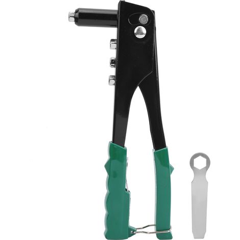 Kit de rivetage 2 pièces, pince à riveter professionnelle manuelle à une main, outil de rivet industriel pour usage intensif (1/5)