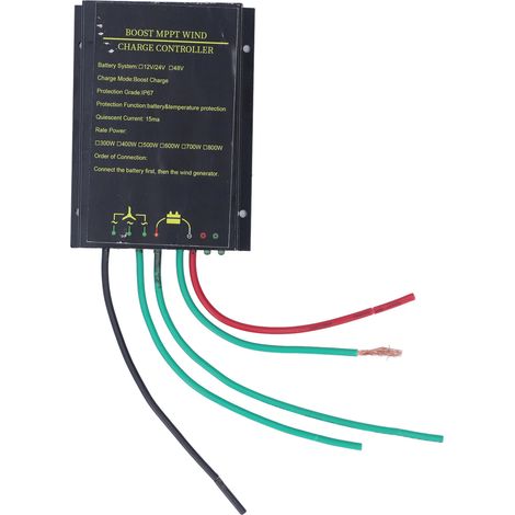 Régulateur MPPT étanche pour éolienne 48V 300W‑800W, contrôleur de charge générateur éolien étanche (1/5)