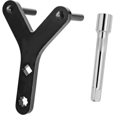 Outil de bras de suspension, extracteur de rotule de suspension universel, extracteur de rotule de direction avec rallonge de clé à douille, outil de levier pour le bras de suspension (1/5)