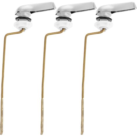 3pièces Kit De Poignées De Chasse Eau à Montage Latéral Remplacement Pour Levier De Réservoir De Toilette (1/5)