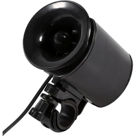 Klaxon électronique noir à 6 sons puissants, sonnette, alarme, accessoire pour guidon de vélo (1/5)