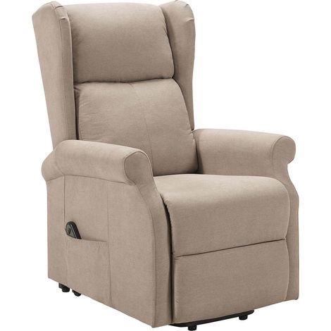 ANDORA - Fauteuil Relax Releveur Electrique Tissu Beige (1/5)