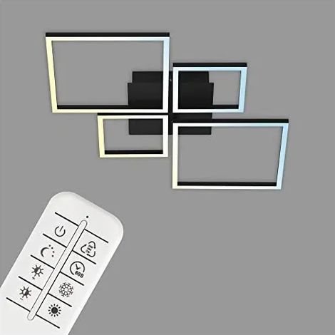 Plafoniera LED dimmerable 75x46,7 cm con control remoto