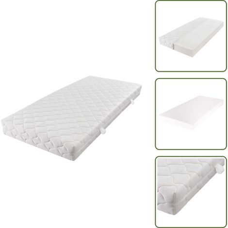 Matratze mit waschbarem Bezug 200×160×17 cm - Matratze - Komfortmatratze - Liegekomfort - Schlafqualität - Rückenfreundliche Matratze (1/5)