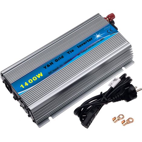 Onduleur à grille 1400 W empilable MPPT Onde sinusoïdale pure DC30-45 V Entrée solaire pour panneau solaire PV 24 V 30 V 36 V Sortie AC190 V-260 V (1/5)