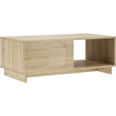 Table basse Chêne Sonoma 95 x 50,5 x 35 cm Bois d'ingénierie vidaXL (1/5)