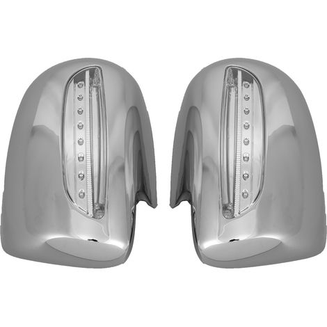 Couvercle de rétroviseur de porte, 2 pièces, boîtier avec clignotants LED DRL adapté pour Prius 2003 – 2008 (1/5)
