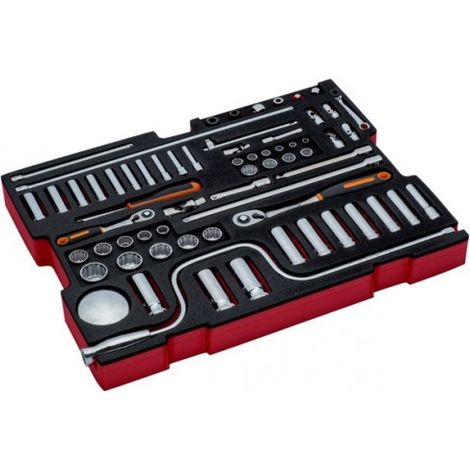 BAHCO - Jeu de douilles, module pour 4750RCHD01 Caisse rigide à usage intensif - 64 pcs