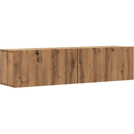 Maison Exclusive - TV-Wandschrank Artisan-Eiche 120x30x30 cm Holz
