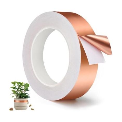 Kupferband Schneckenbarriere 20 m x 30 mm – Schutz für Beete und Hochbeete gegen Schnecken und Nacktschnecken