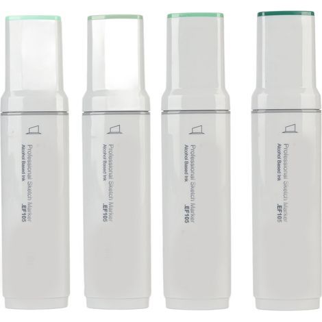 Marqueur à pointe large rechargeable, encre alcool, idéal pour graffiti, signalétique et peinture extérieure - Série verte (1/5)