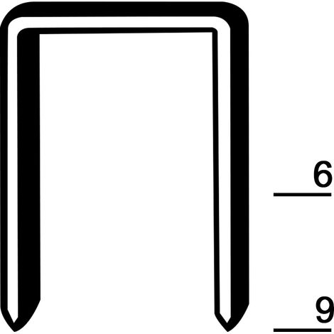 Prebena PF06CNK Punti metallici tipo PF 8000 pz. Dimensioni (L x L) 6 mm x 10.55 mm (1/2)