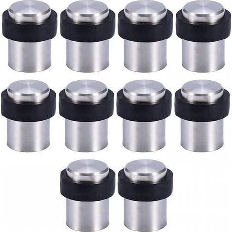 10 fermaporta da pavimento in acciaio inox da 4,5 cm, fermaporta, bloccaporta (1/5)