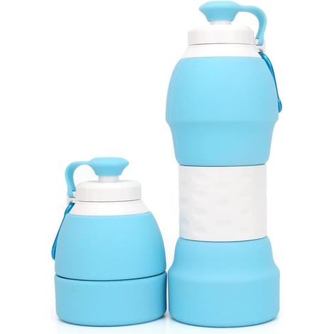 Gourde souple pliable de 580 ml, gourde de sport pliable en silicone (1/5)