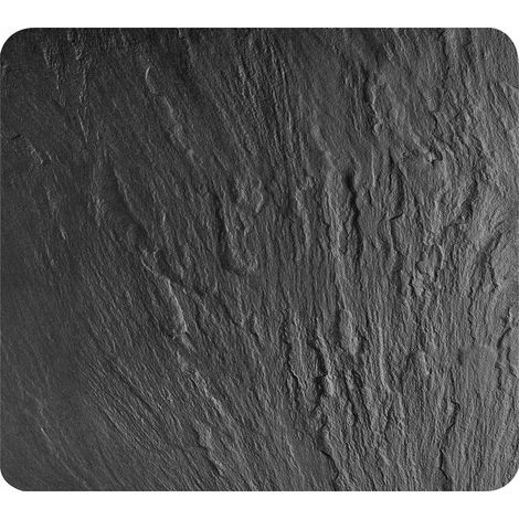 Wenko Cubierta de Placa Pizarra Gris 50x56 cm Vidrio Templado