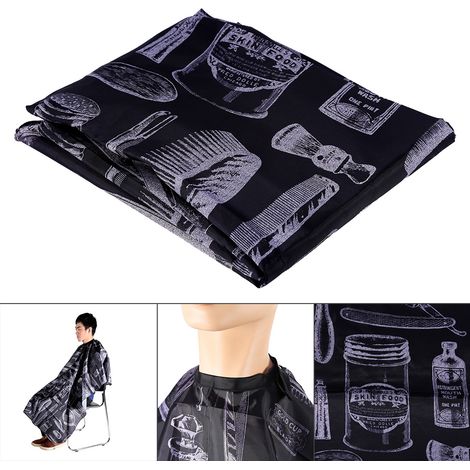 Cape de coiffure professionnelle pour enfants en nylon avec boutons-pression, pouvant servir de peignoir de coiffeur. (1/5)