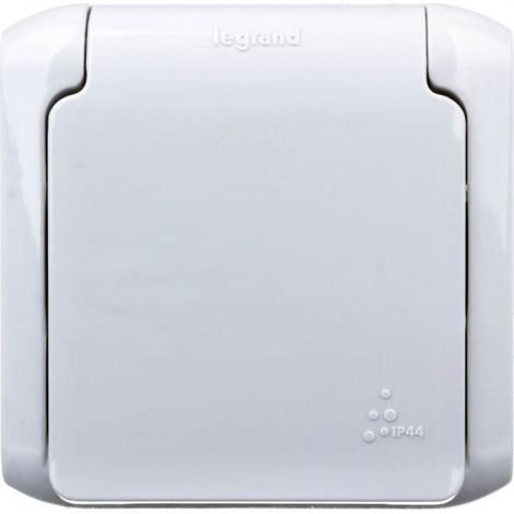Forix Einzelsteckdose mit/ohne 16A IP44 mit Abdeckungen, grau 782395