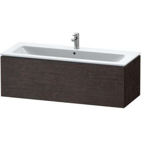 Meuble-lavabo L-CUBE 1220x481mm 1 tiroir coulissant we hgl ES NB centre