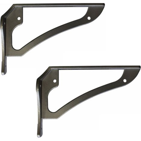 Kit de 2 consoles de lavabo - Peinture epoxy - Longueur 220 mm - Ram