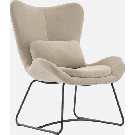 Sillón de tela con cojín