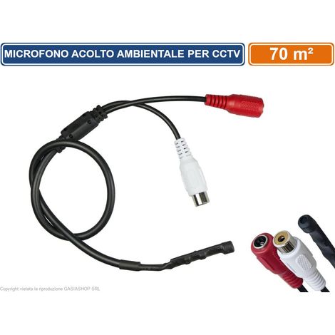 MICROFONO MODULO AUDIO A SONDA OMNIDIREZIONALE PER TELECAMERE DI VIDEOSORVEGLIANZA (1/3)