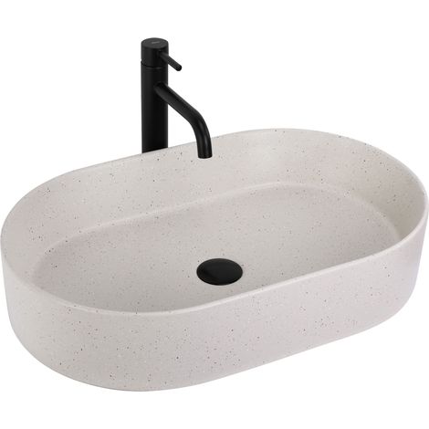 LAVABO SOBRE ENCIMERA REA NADIA 60 BEIGE