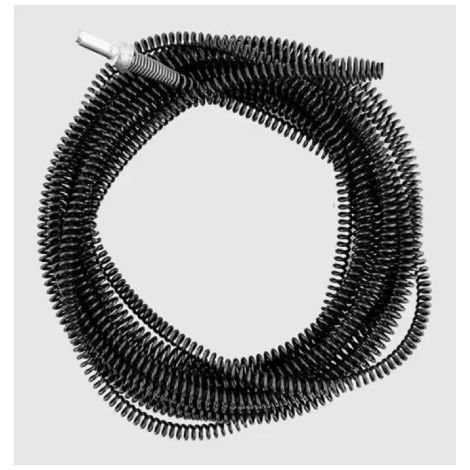 Furet de débouchage à ressort, adaptateur pour perceuse électrique permettant de déboucher les tuyaux de drainage, convient pour les éviers de cuisine, les baignoires et les toilettes bouchés (3 mètre (1/5)