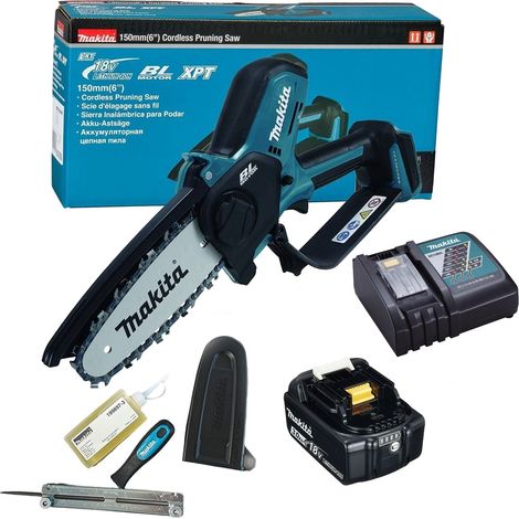 Makita DUC150Z Cordless Brushless Pruning Saw 18V 150mm + 3ah Battery & Charger (1/5)