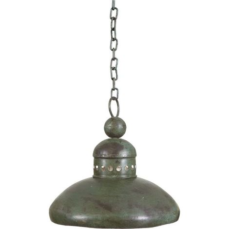 Lustre Industriel Non électrifié 30x30x34 cm Lustre Vintage Industriel en Fer Lustre de Cuisine à Suspension Style Industriel (1/5)
