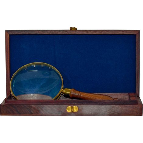 Signes Grimalt Náutico Decoracion  Lupa Con Caja Nautico Marrón 14x27x4cm 6037 (1/3)