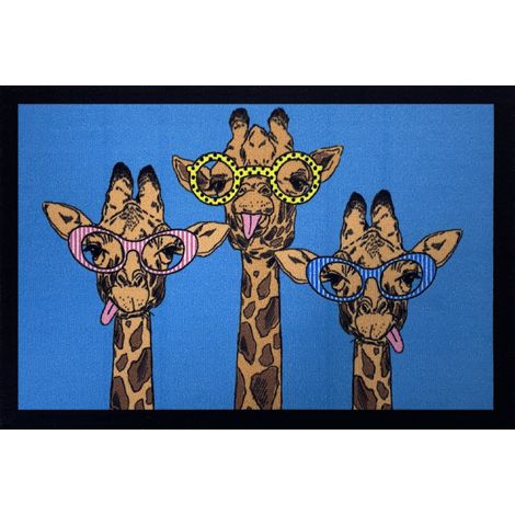 Eingangsmatte Giraffe Blau 40x60cm - Vica