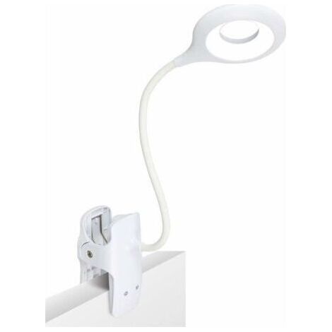 LaBlanc – LED-Leselampe, 3 verschiedene Helligkeitsstufen, augenschonende Klemmleuchte, USB-aufladbare Leselampe, Touch-Bedienung, Tischleuchte (1/5)