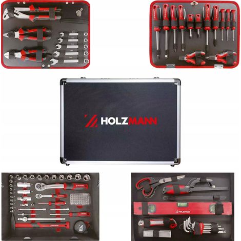 Holzmann WZK119ECO caja de herramientas negra 119 piezas (1/3)
