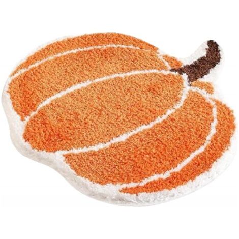 Tapis de salle de bain citrouille, paillasson absorbant, cuisine, tapis de bain Halloween, tapis citrouille, tapis de bain automne, tapis de douche citrouille, tapis de bain automne